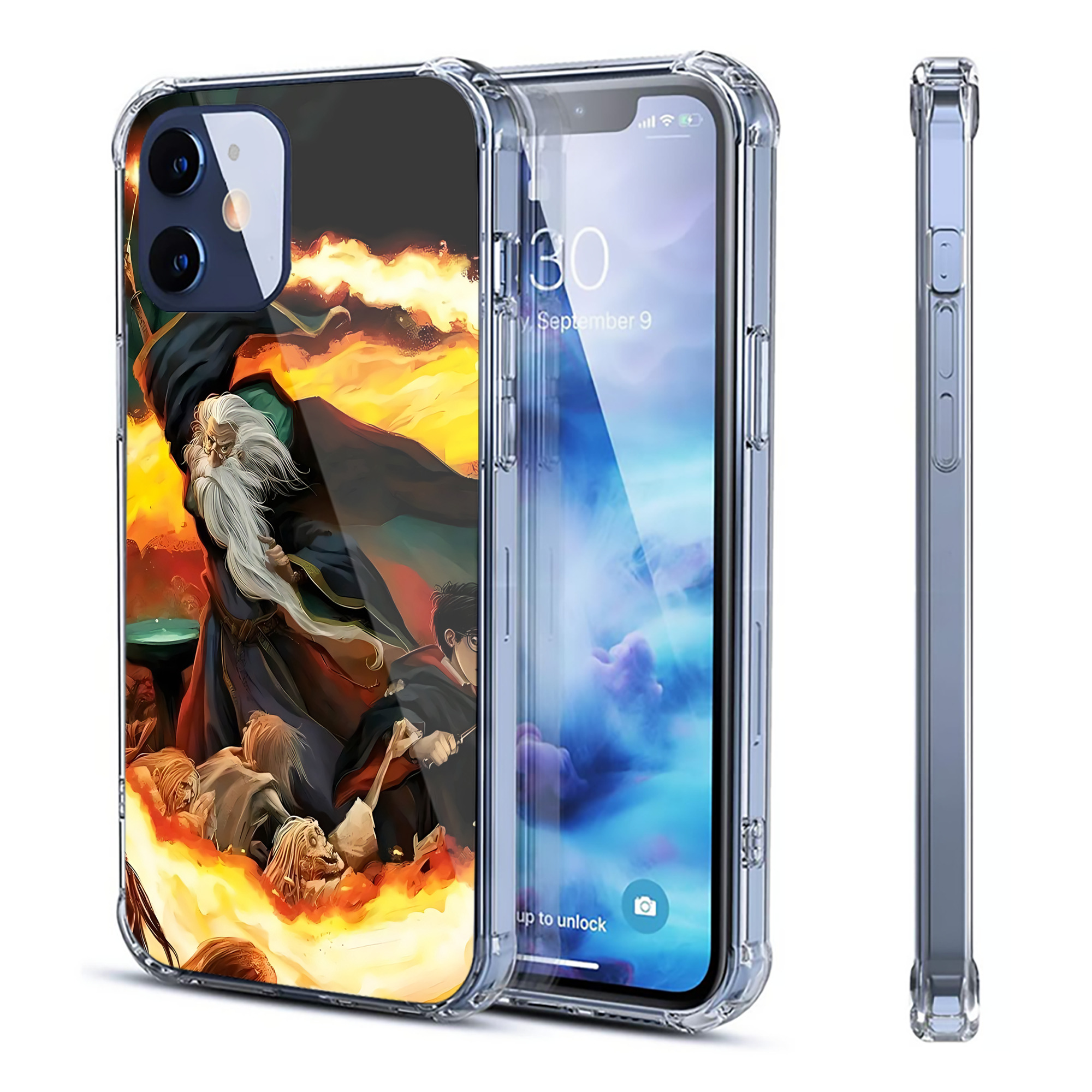 （画像用） Harry Potter ハリー・ポッターシリーズ 【iPhone 12シリーズ対応】透明スマホケース（クリアソフトケース）